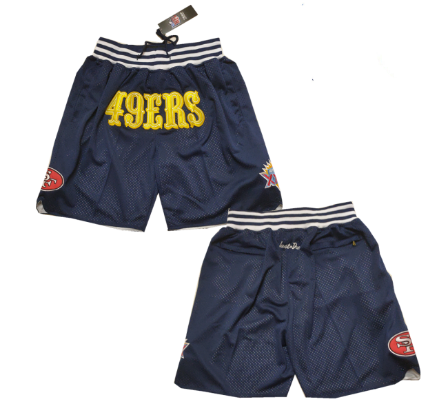 Men's San Francisco 49ers Navy Shorts (Run Small) Men's San Francisco 49ers Navy Shorts (Run Small)